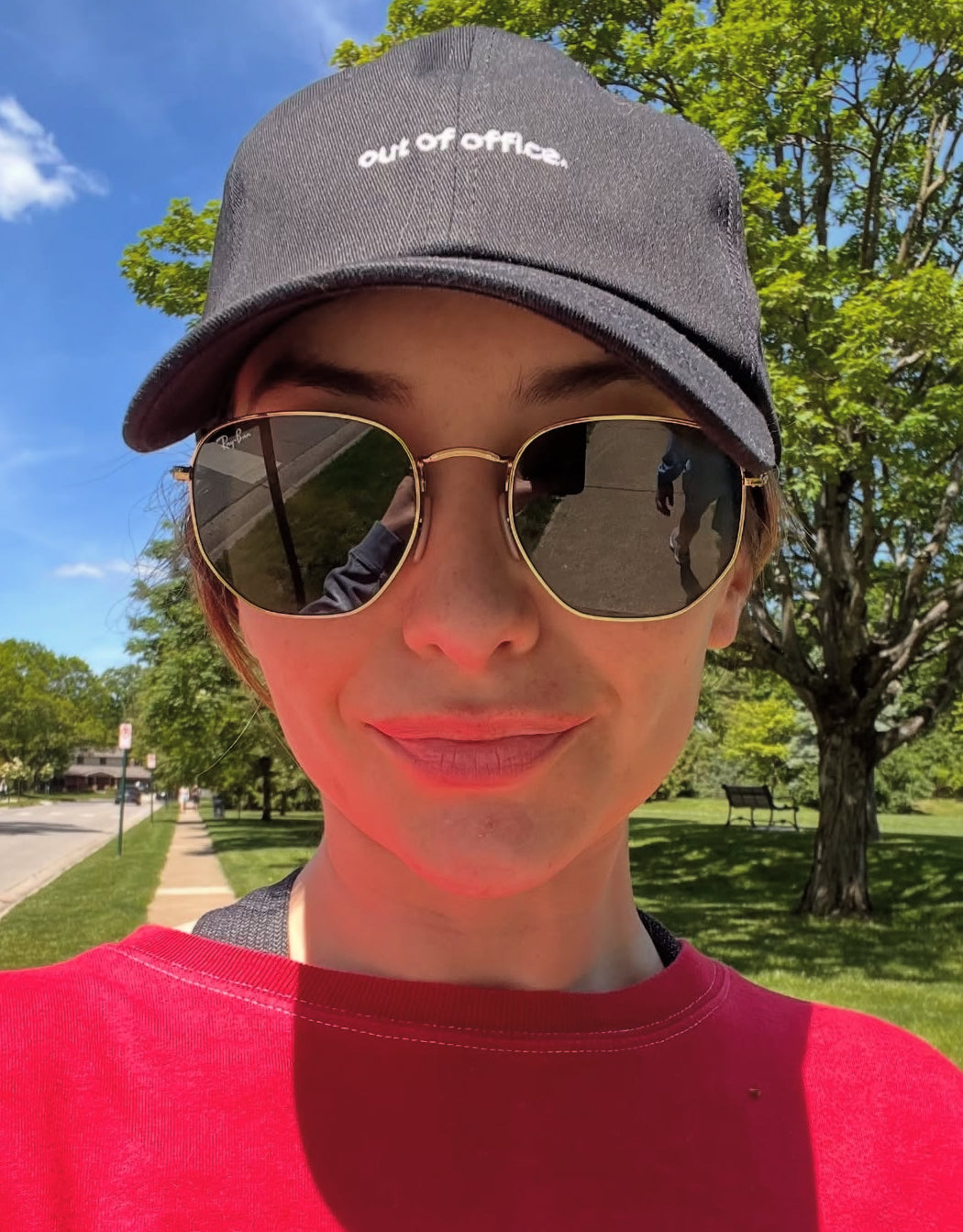 Out of Office Black Dad Hat