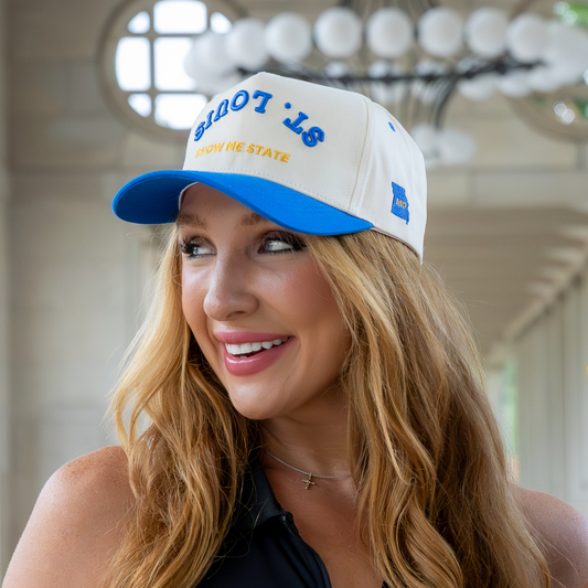 Show Me State Two-Tone Tan & Blue Hat