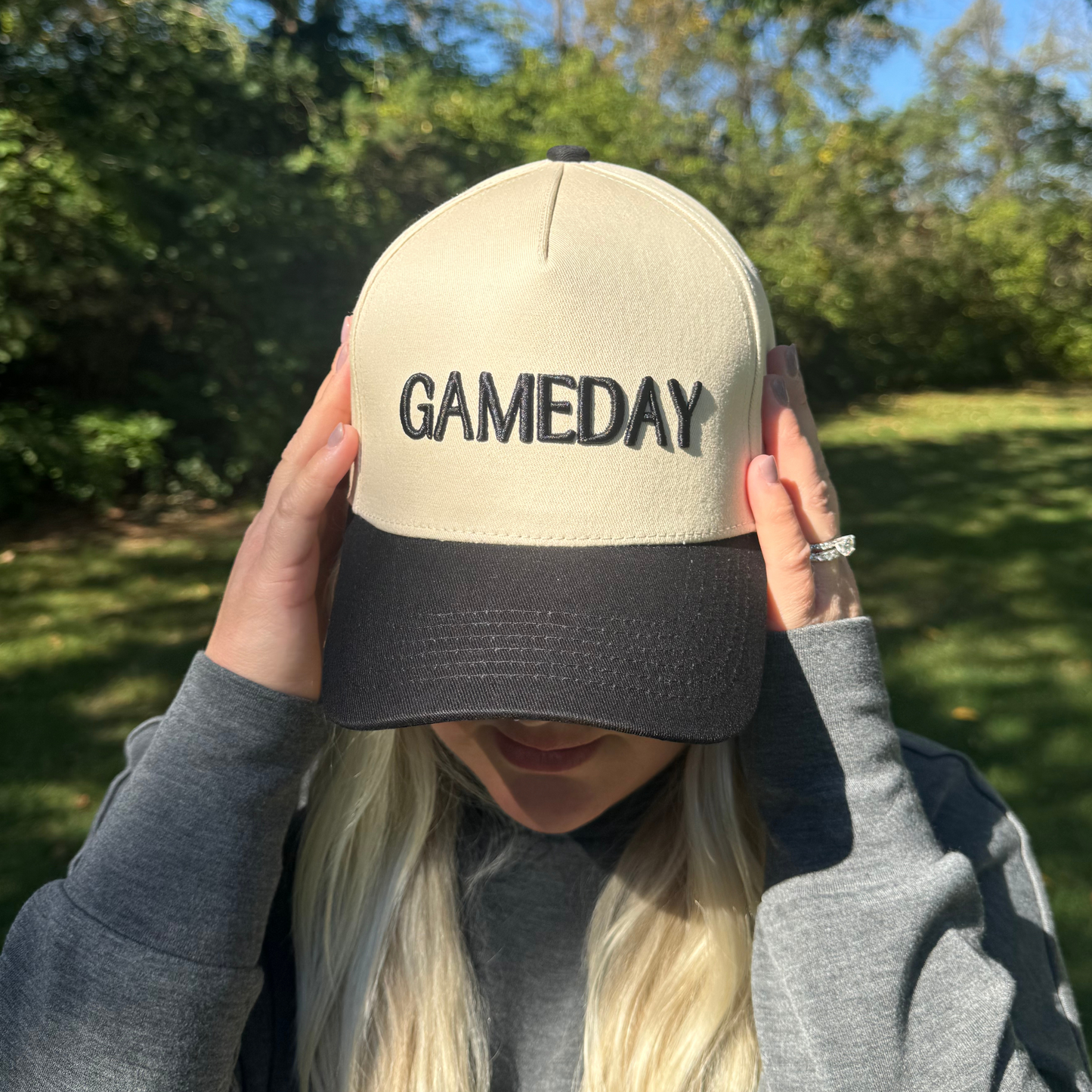 Gameday Tan & Black Two-Tone Hat