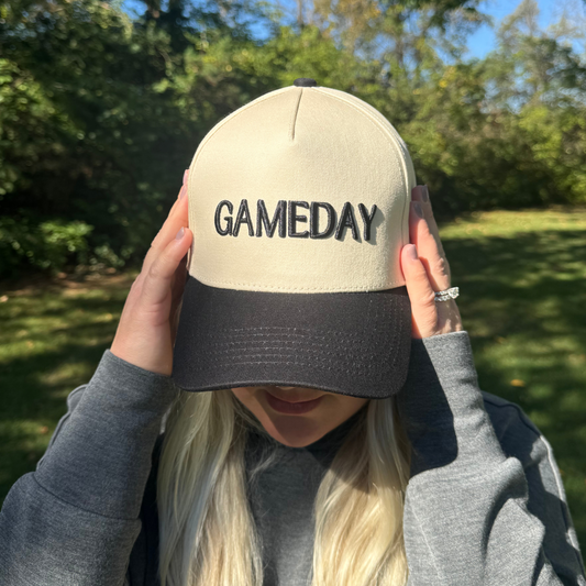 Gameday Tan & Black Two-Tone Hat
