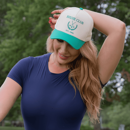 Birdie Club Two-Tone Tan & Green Hat
