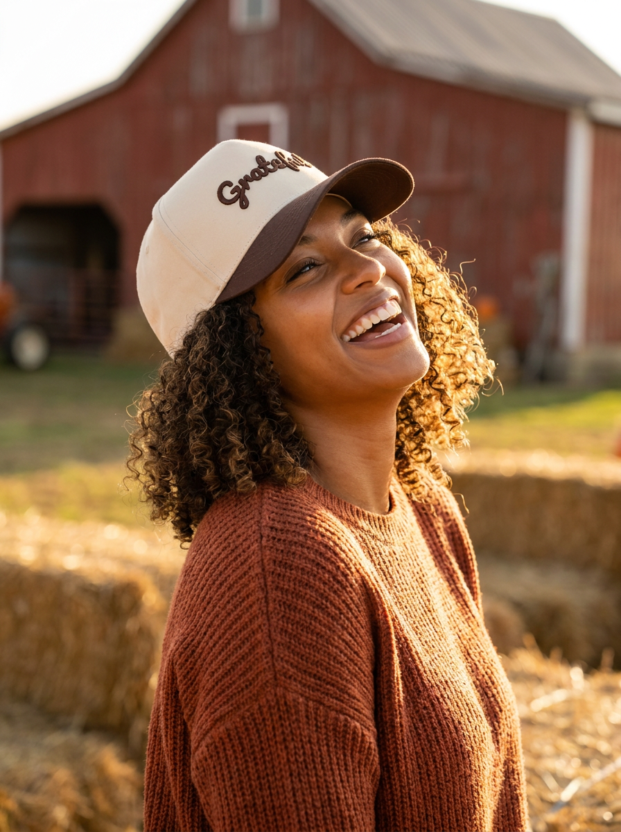 Grateful Two-Tone Tan & Brown Hat