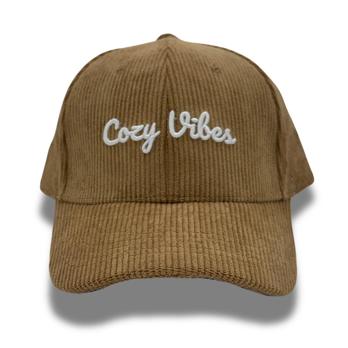 cozy vibes corduroy brown hat