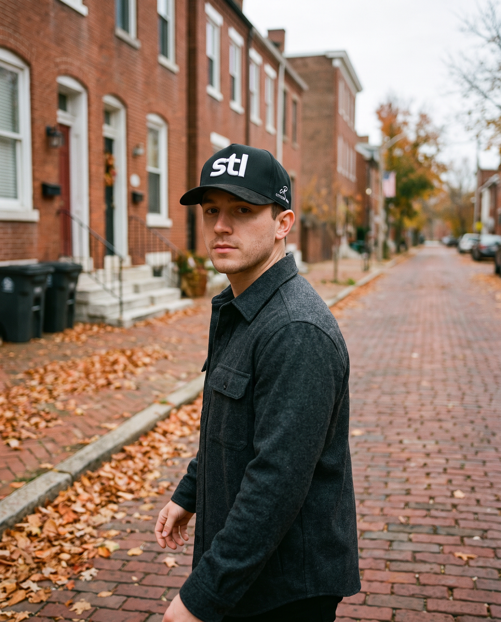 Black STL Hat with Suede Brim