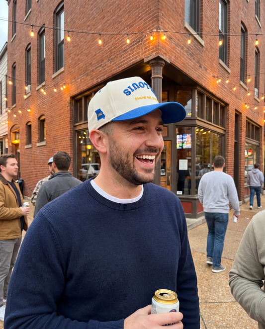 Show Me State Two-Tone Tan & Blue Hat