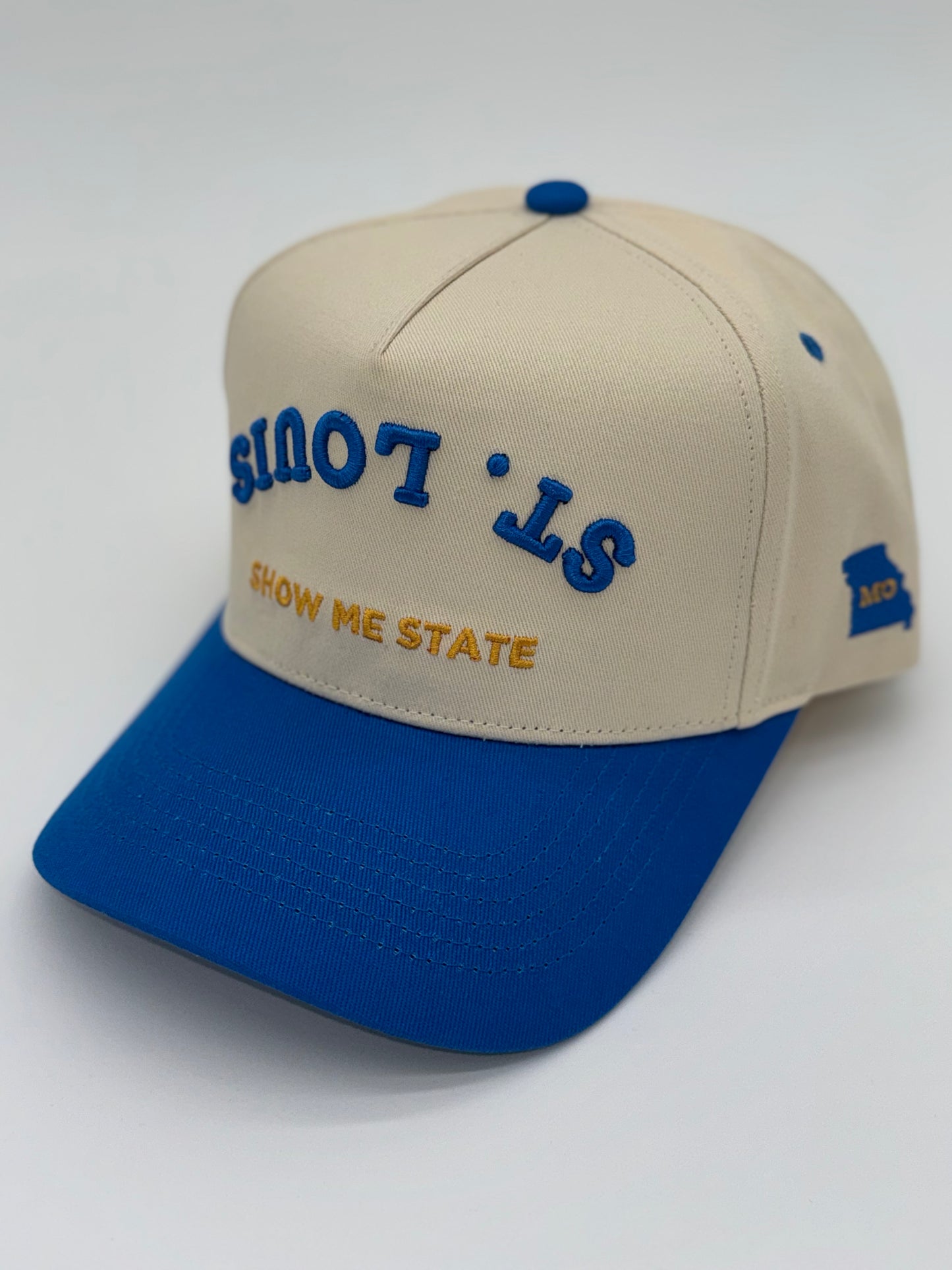 Show Me State Two-Tone Tan & Blue Hat