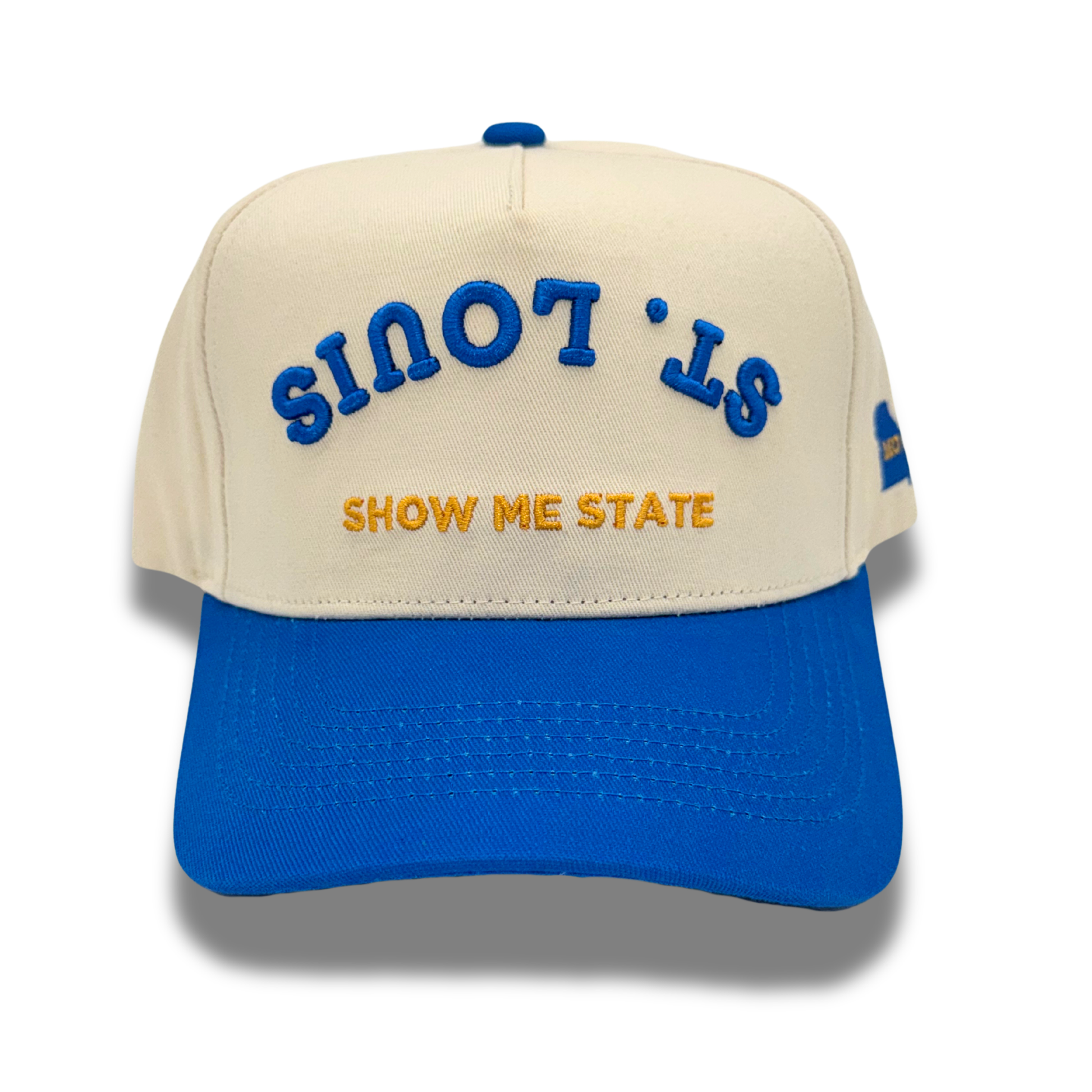 stl blues hat tan and blue