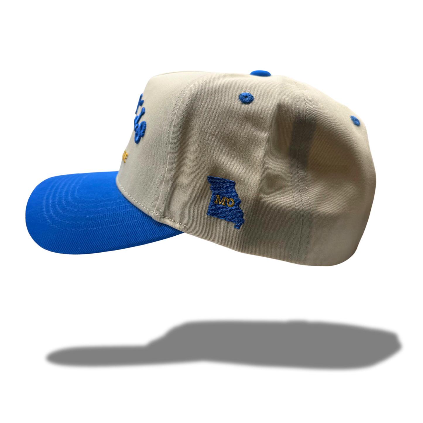 stl blues tan and blue hat