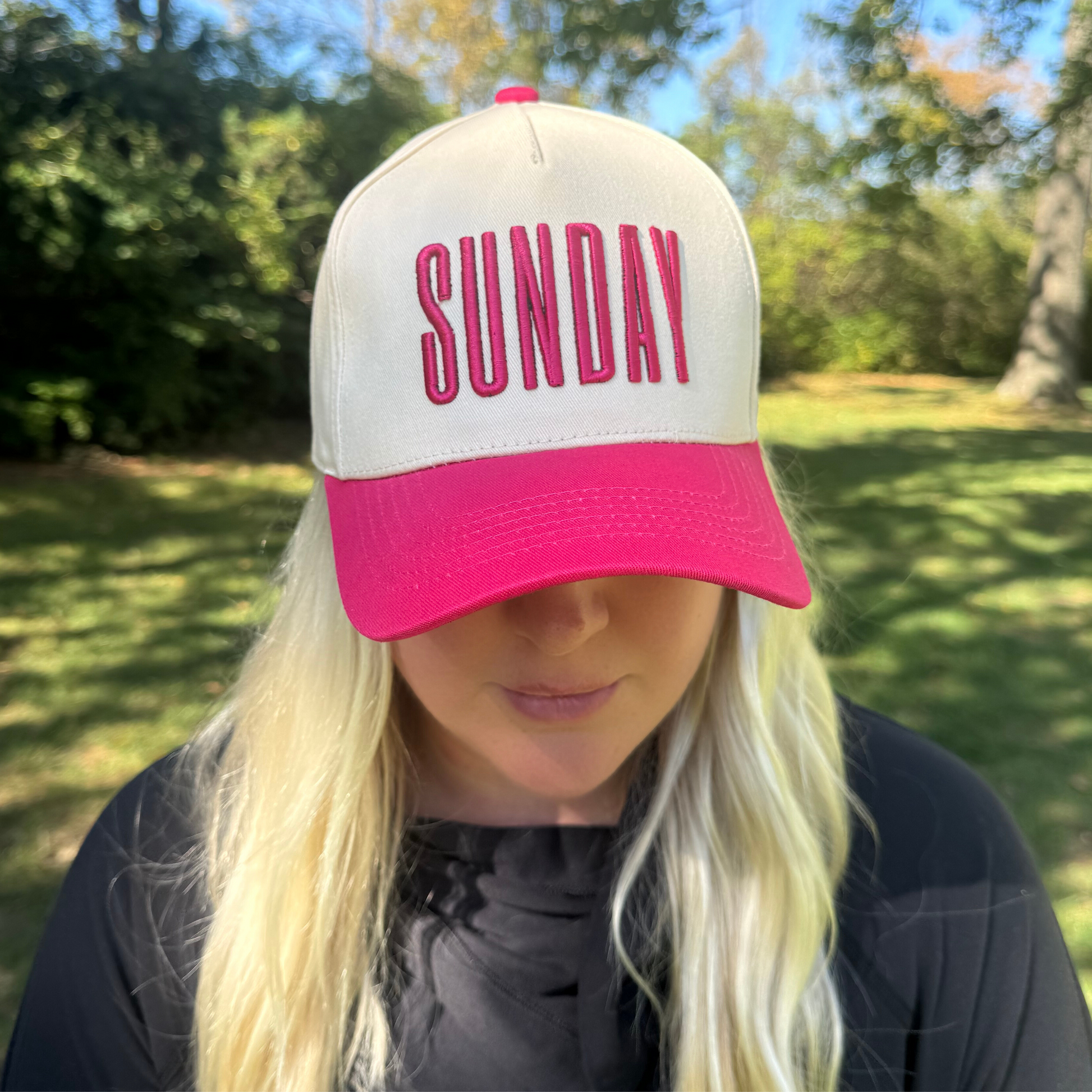 sunday hat red