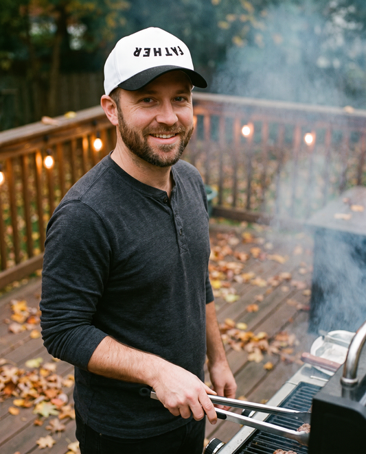 Father Two-Tone Black & White Hat